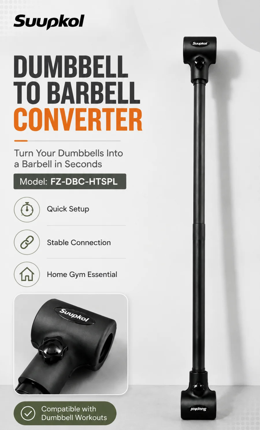 Dumbbell to Barbell Converter